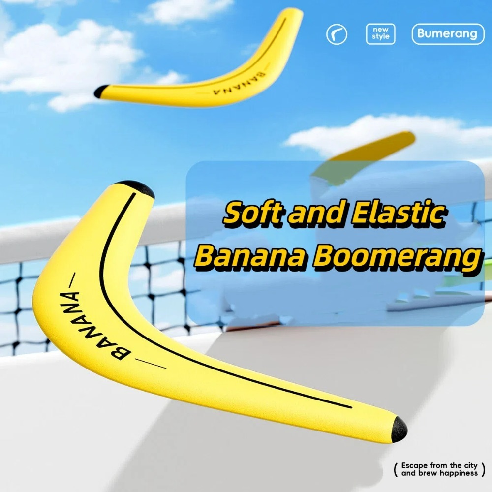 Baby Food Banana - Мягкий и эластичный спортивный фрисби-бумеранг V-образной