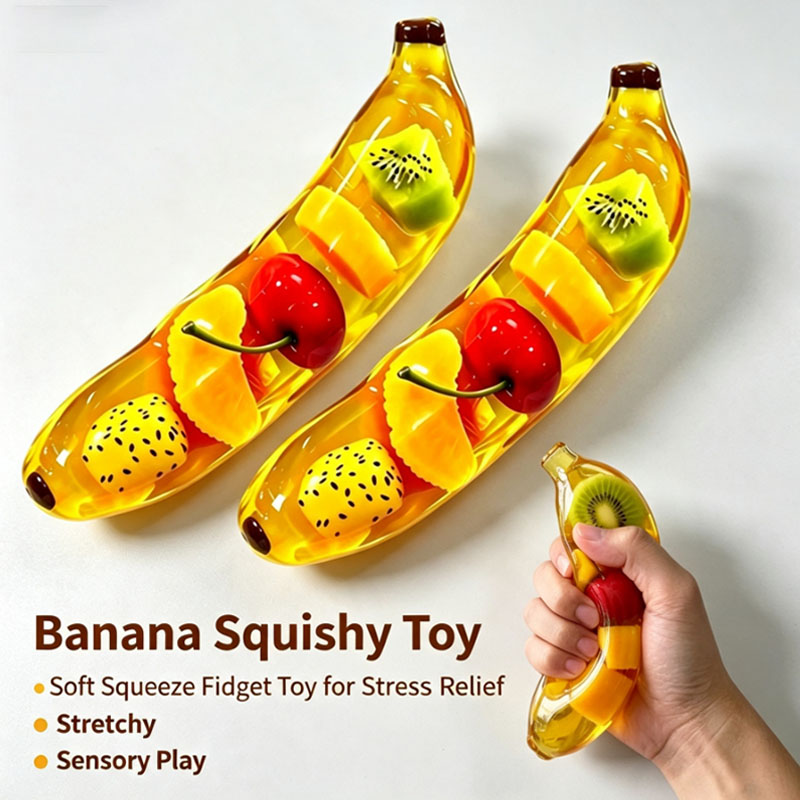 Baby Food Banana - Мягкая игрушка-антистресс в форме банана с